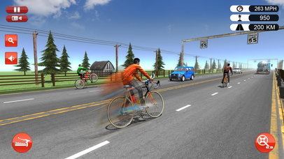 Bicycle City Rider: Endless Highway Racer screenshot 2
