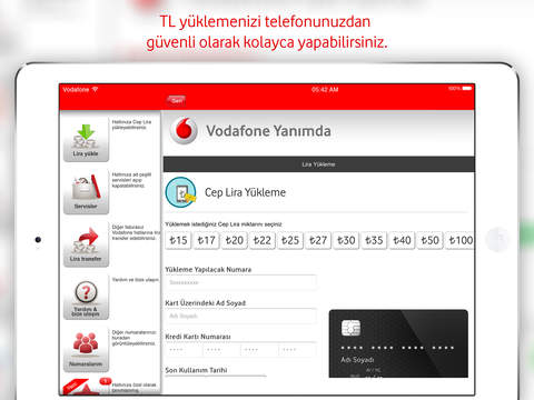 Vodafone Yanımda for iPad screenshot 4