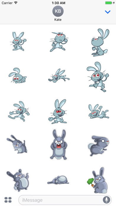 Rabbit Cute Stickers screenshot 2