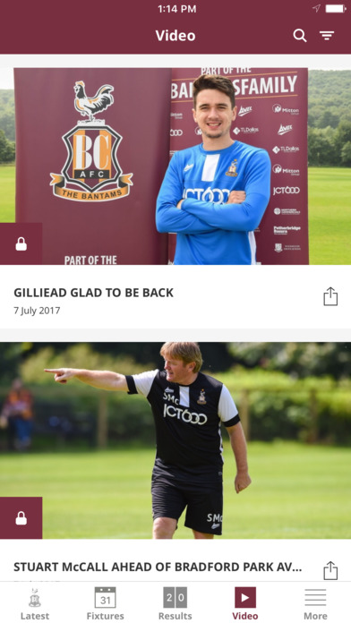 Bradford City Official App screenshot 4