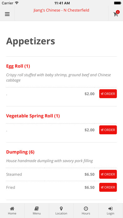 Jiang's Chinese North Chesterfield Online Ordering screenshot 2