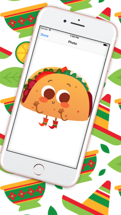 Mexican Food Lover; Cute Mexican Foodie Characters screenshot 3
