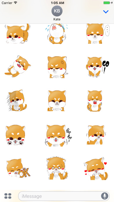 Shiba Inu Dog Cute Stickers screenshot 3