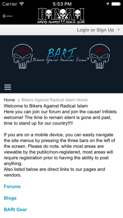 Bikers Against Radical Islam screenshot 2