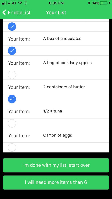 FridgeList (grocery app) screenshot 2