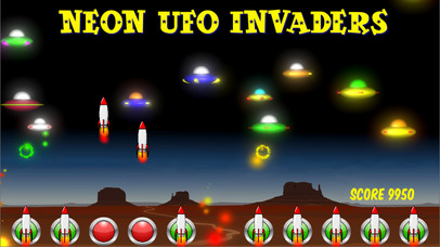 Neon UFO Invaders from Space screenshot 4