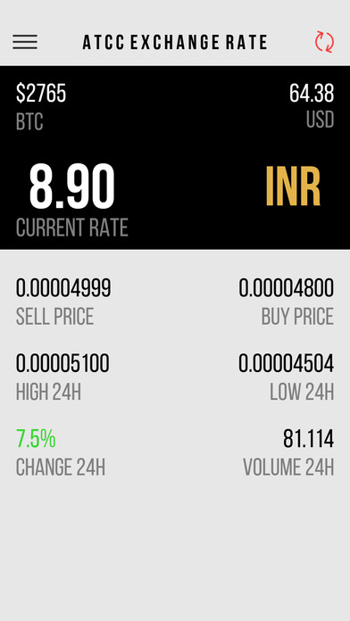 ATC Coin Exchange Rate screenshot 2