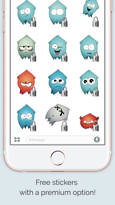Squidgy Emoji Sticker Pack screenshot 3