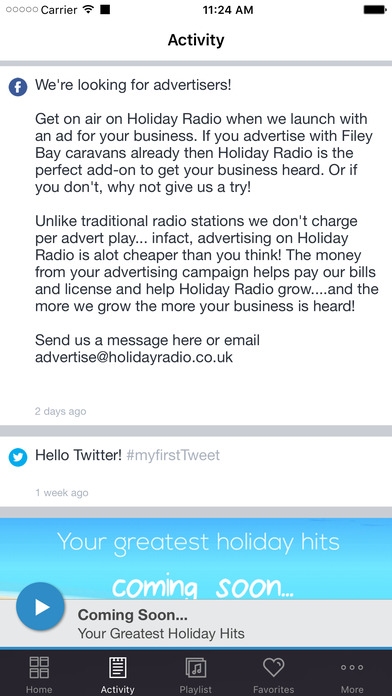 Holiday Radio. screenshot 2