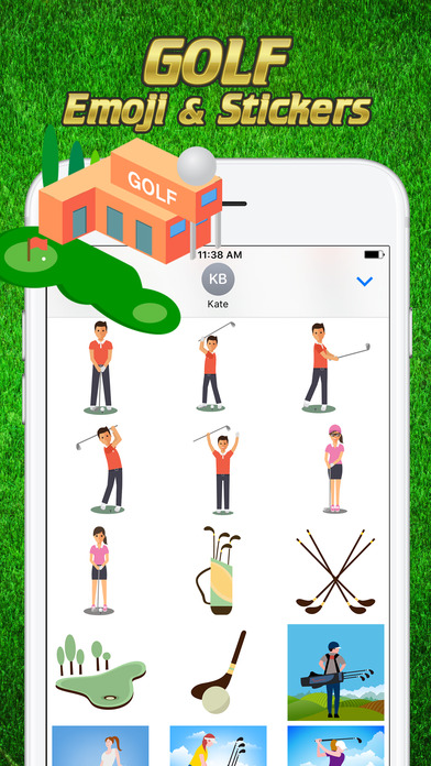 Golf Emoji & Stickers screenshot 3