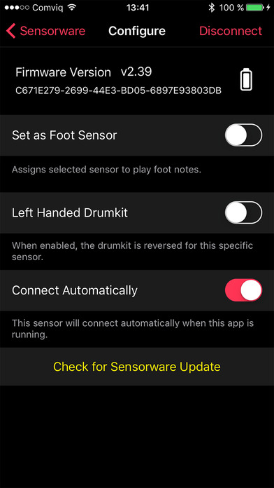 Sensorware screenshot 2
