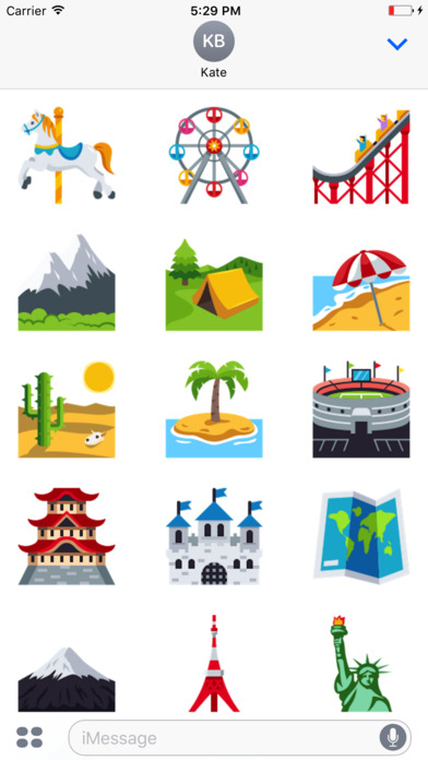 Cool Travel Emojis screenshot 2