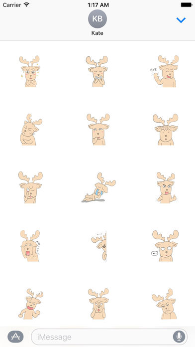 Happy Gay Deer Sticker screenshot 2