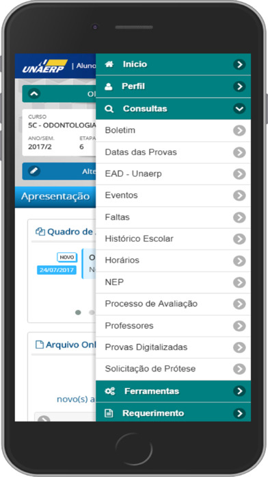 Aluno Online Mobile screenshot 3