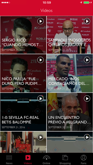 Sevilla FC - App Oficial screenshot 2