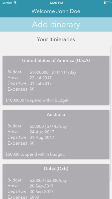 Travel bud - Travel budget tracker screenshot 2