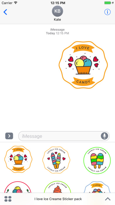 Ice Cream emoji & stickers screenshot 4