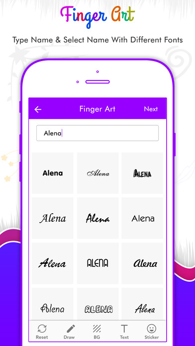 Finger Art - Your Name in Cool Signature screenshot 2