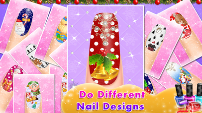 Christmas Doll Nail Art Designs screenshot 2