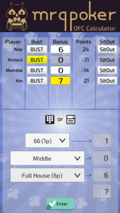 MrQpoker OFC Calculator screenshot 3