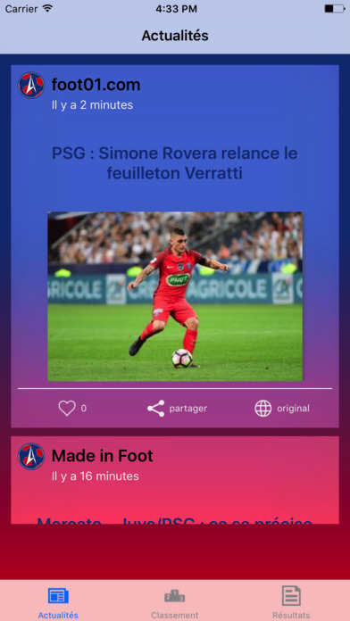 Paris Foot screenshot 2