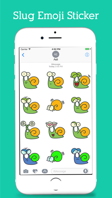 Snail Emoji Stickers Pack screenshot 4