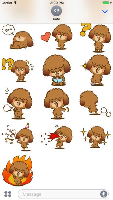 Toy Poodle The Dog Stickers screenshot 4