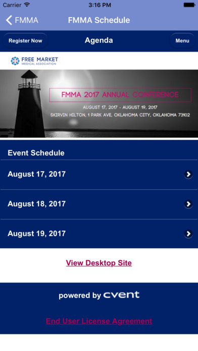 FMMA Conference screenshot 3