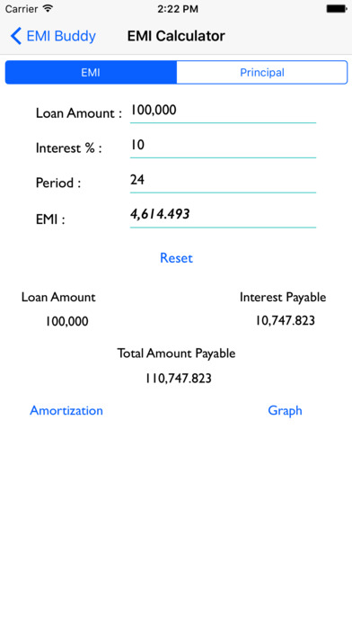 EMI Buddy - Loan EMI and Principal Calculator screenshot 2