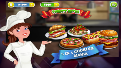 5 in 1 Cooking Game : Papa's Restaurant screenshot 2