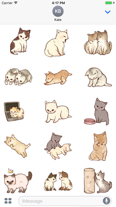 Cat Kitty Animated Stickers screenshot 2