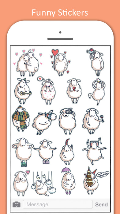 Sheep Love Stickers screenshot 4