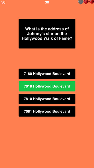 Trivia for Johnny Depp -Famous American Actor Quiz screenshot 3