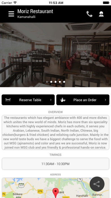 Moriz Restaurant screenshot 2