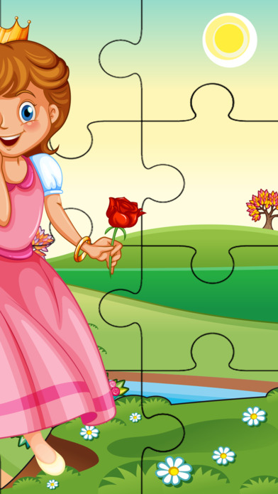 Puzzle Princess Jigsaws Cartoon Fairy Girls Game screenshot 2