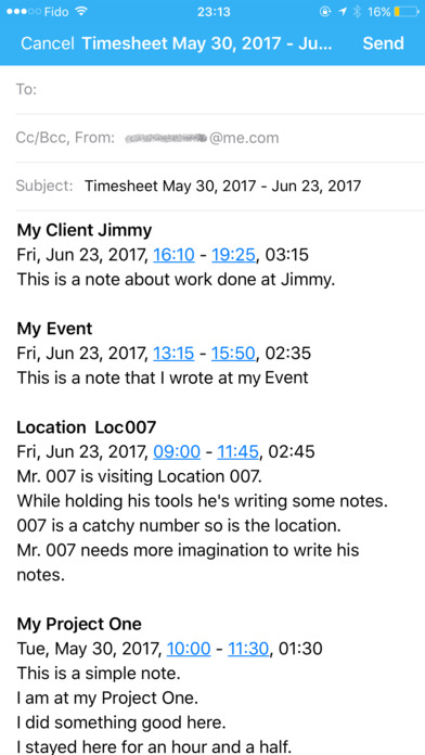 EasyTimesheet Track Your Time. screenshot 3