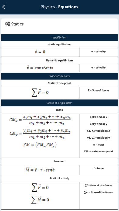 Physics - Equations screenshot 3