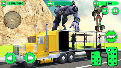 Superhero Car Transporter: Monster Truck screenshot 2