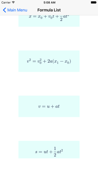 Mechanics Formula Memorizer screenshot 4