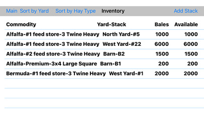 AgSys Hay Inventory screenshot 2