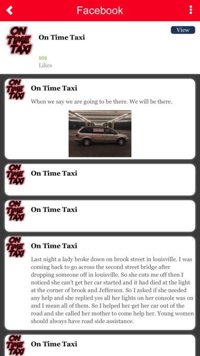 On Time Taxi Southern Indiana screenshot 2