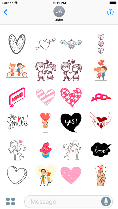 Love and Romantic Stickers screenshot 3