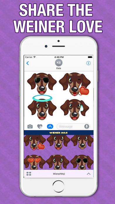 WeinerMoji - Dachshund Emoji & Stickers! screenshot 3