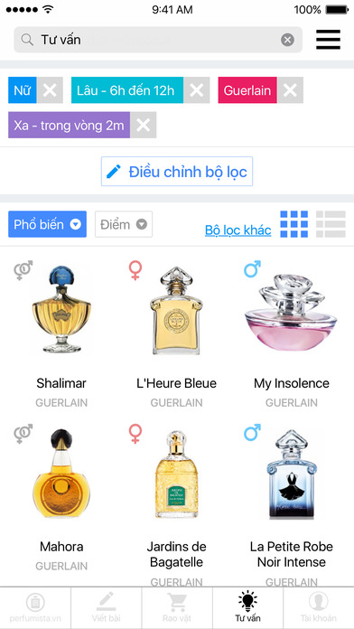 Perfumista - Thế giới nước hoa trong tay bạn screenshot 2