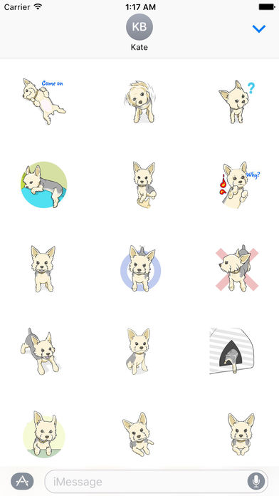Yorkshire Terrier - Small Cute Dog Sticker screenshot 2