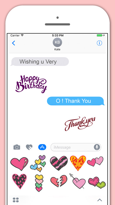 Wishes Stickers for iMessage screenshot 2