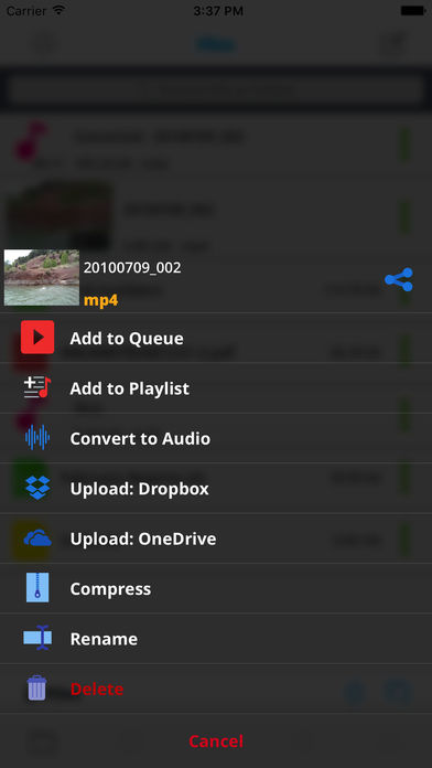 iPlay - Offline Cloud Video Music Player screenshot 4