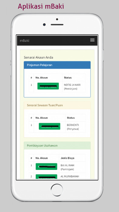 Aplikasi mBaki screenshot 3
