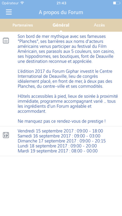 Forum Giphar Deauville 2017 screenshot 4