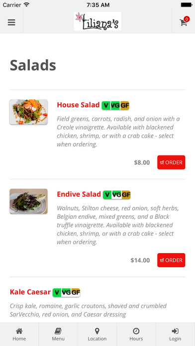 Liliana's Restaurant Online Ordering screenshot 3